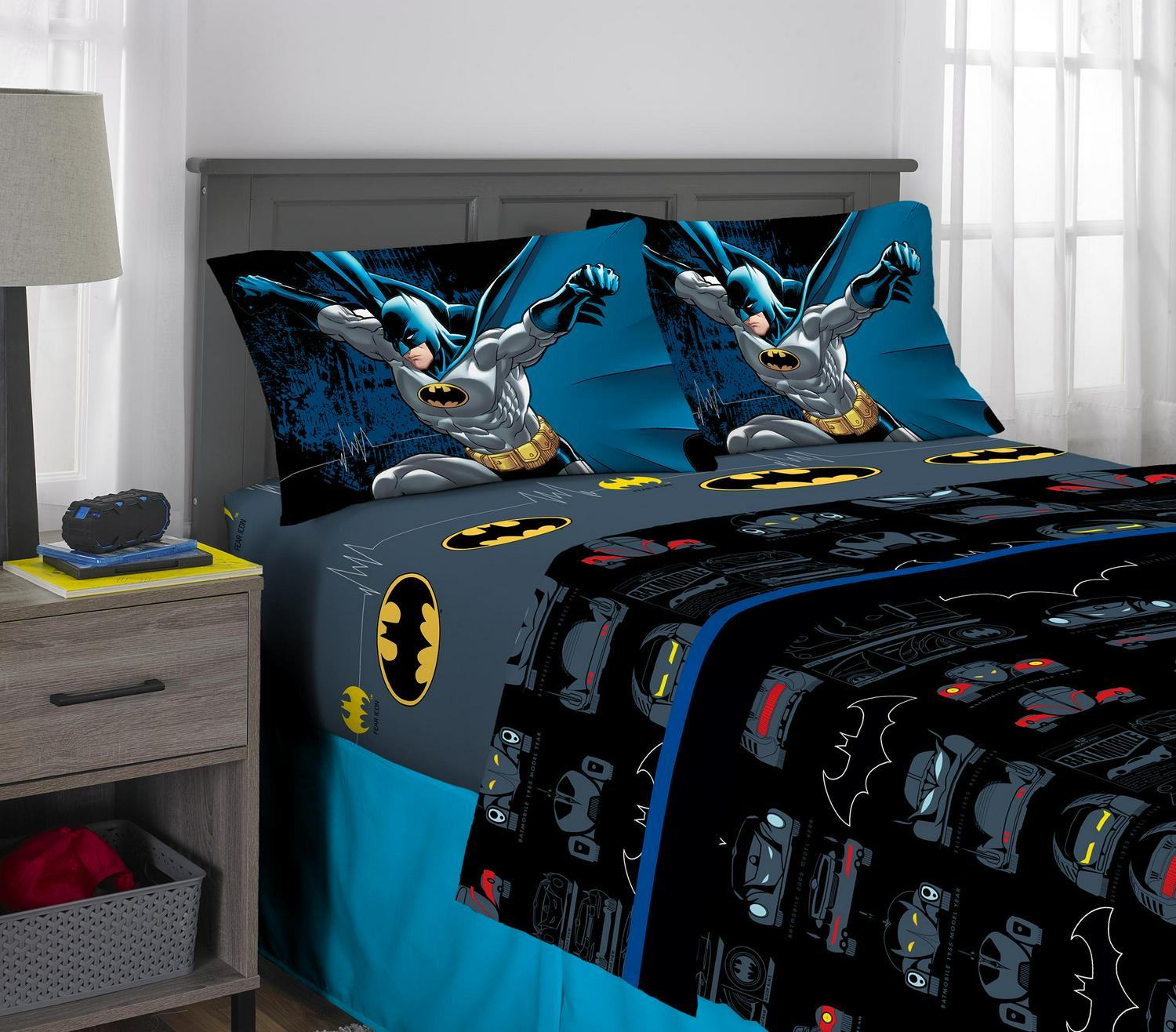 Batman Kids Full Bed in a Bag Comforter and Sheets Gray Warner Bros  Crowdfused