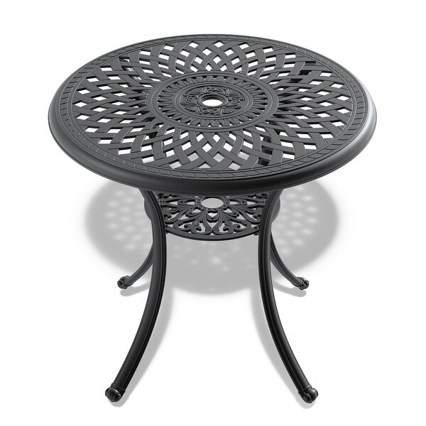 30.71inch Cast Aluminum Patio Dining Round Table