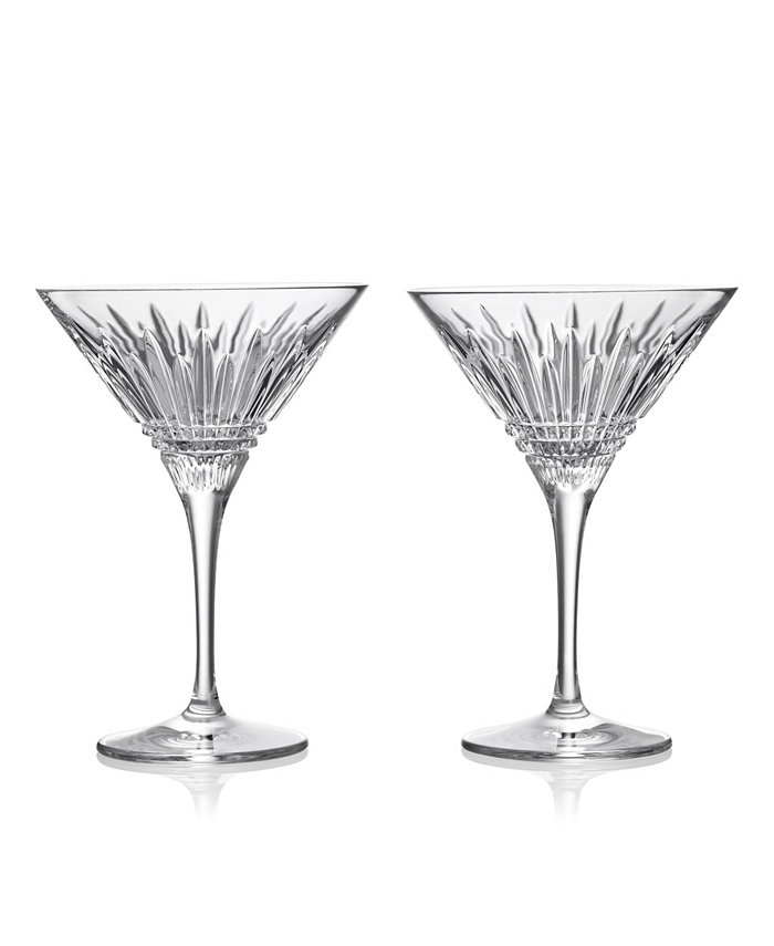 Waterford Lismore Diamond Martin Glasses Set of 2