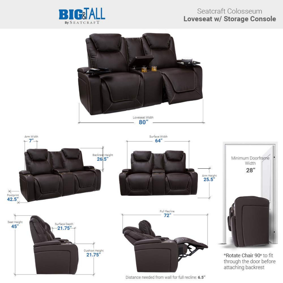 Seatcraft Colosseum Home Theater Seating   Contemporary   Theater Seating   by Stargate Cinema  Houzz