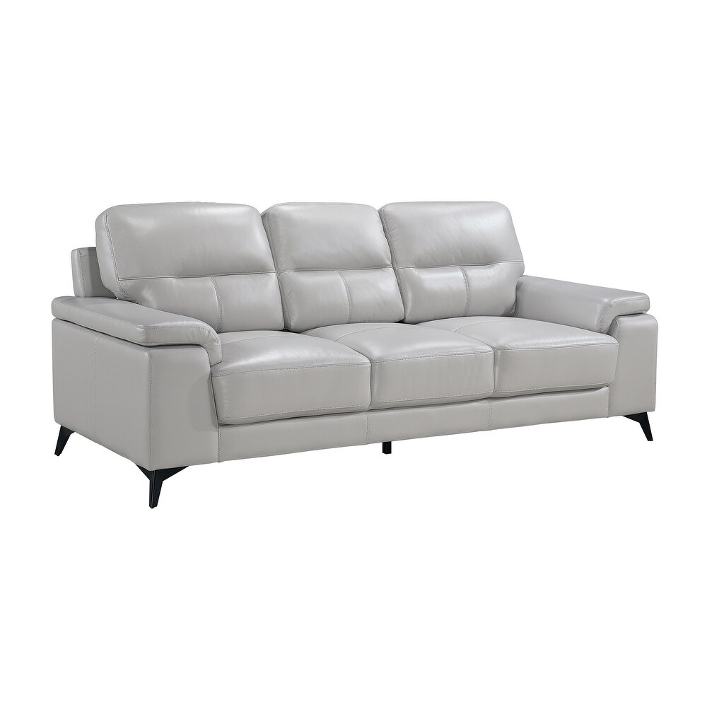 Socorro Contemporary Leather Sofa