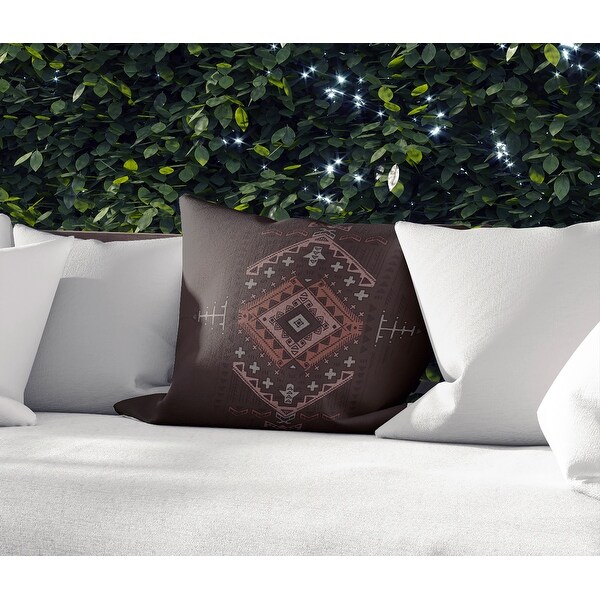 ZINA BROWN Indoor|Outdoor Pillow By Kavka Designs