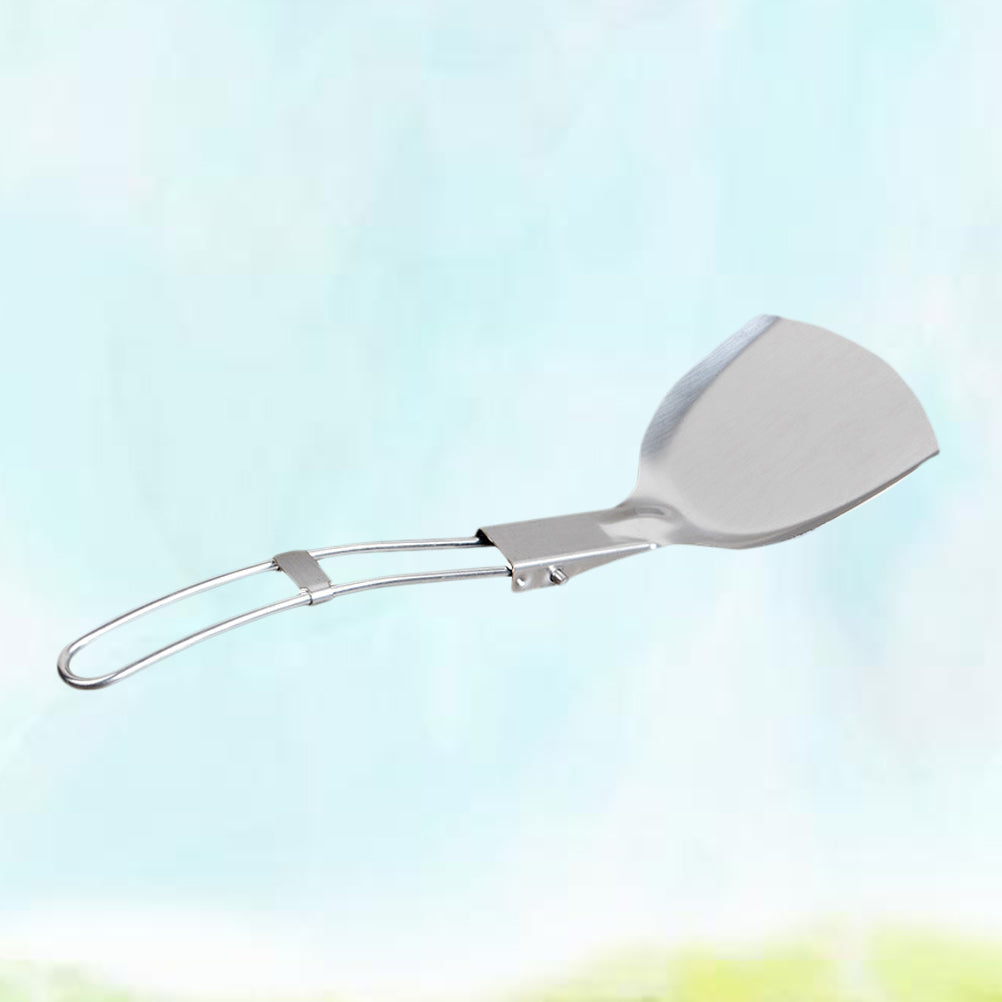 Outdoor Foldable Cooking Spatula Picnic Home Camping Cookware Shovels Stainless Steel Shovel Cooking Tools Kitchen Utensil