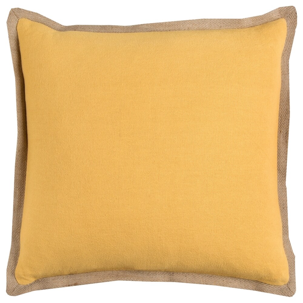 Rizzy Home Natural Jute Throw Pillow Cover