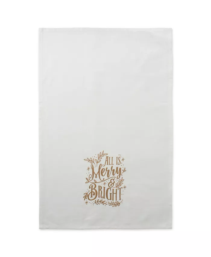 Design Imports Assorted Merry Bright Christmas Printed Dishtowel Set