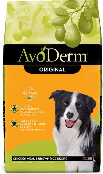 AvoDerm Original Chicken Meal and Brown Rice Recipe Adult Dry Dog Food