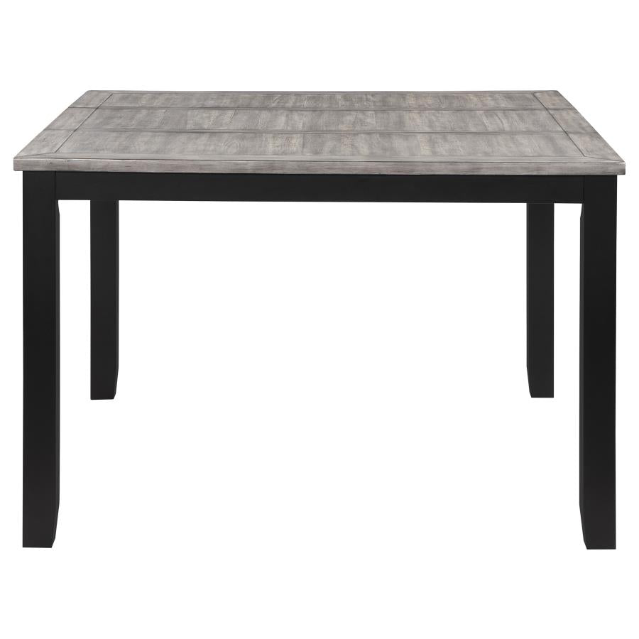 Elodie Counter Height Dining Table With Extension Leaf Grey And Black-121228-S5