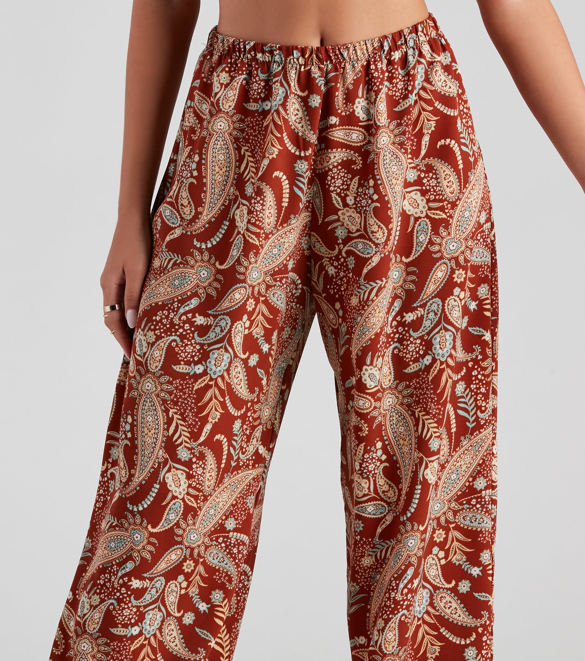 Palisades Paisley High Rise Pants