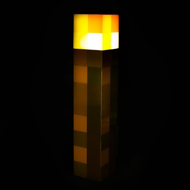 Ukonic Minecraft Brown Stone Torch Plug in Nightlight With Auto Dusk To Dawn Sensor