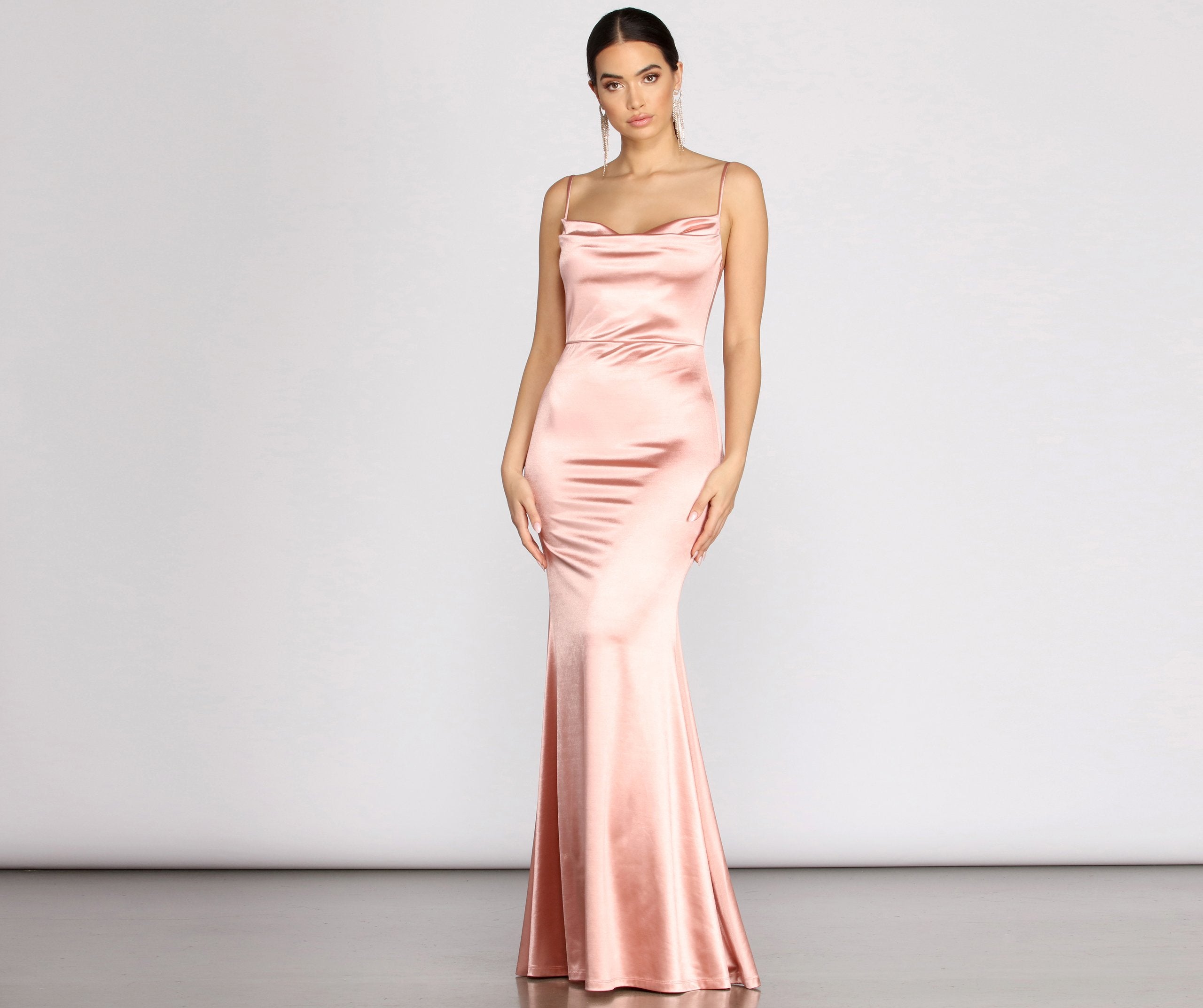 Nahla Formal Satin Mermaid Dress