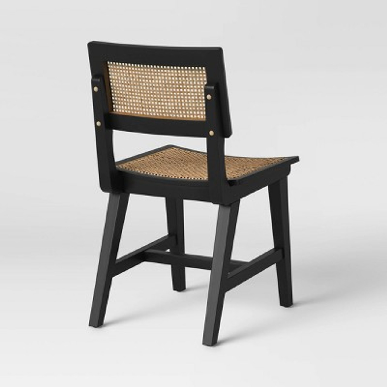 Tormod Backed Cane Dining Chair Black/Natural - Project 62