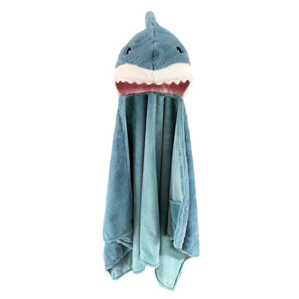 Seaborn Plush Shark Hooded Blanket