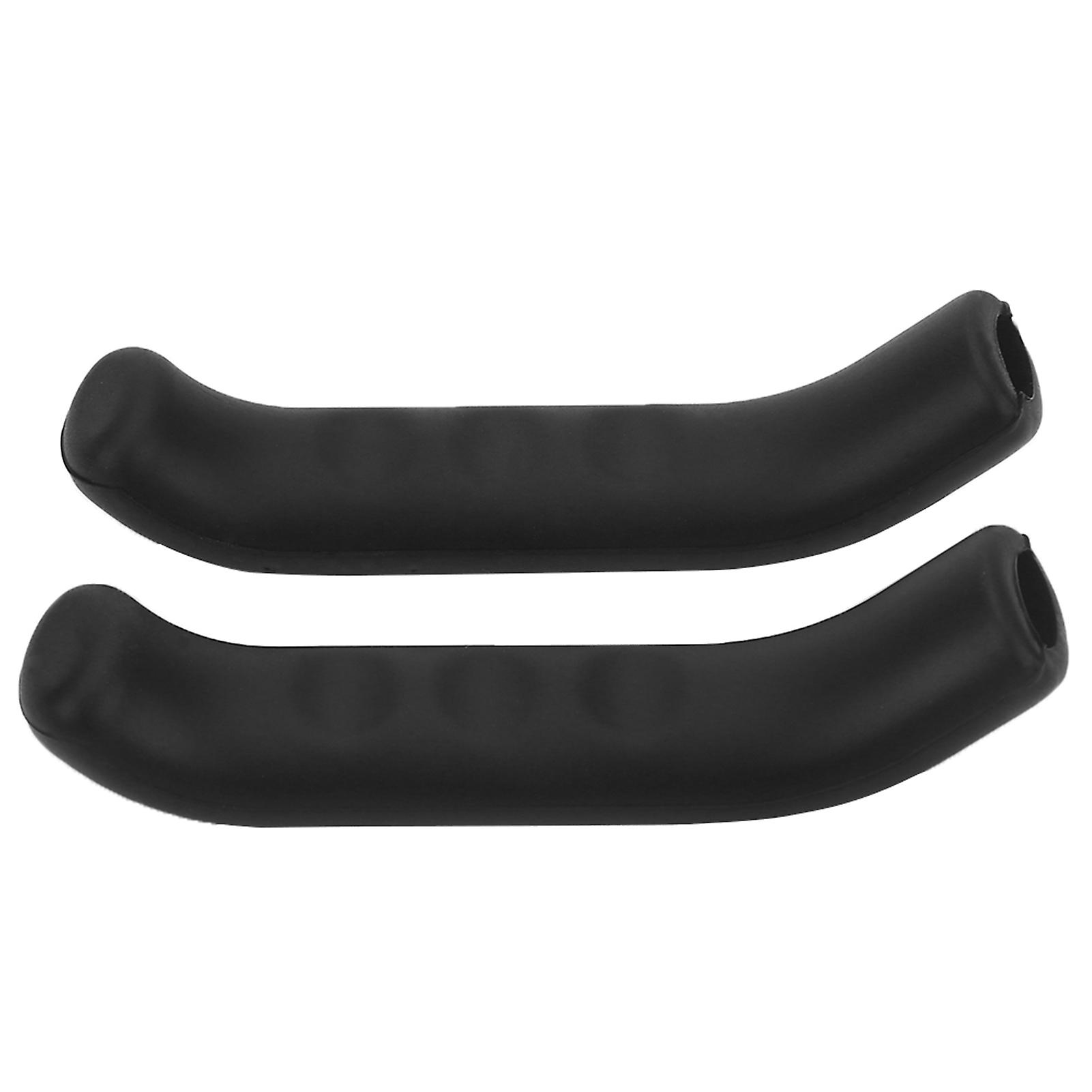 5 Colors Bike Brake Lever Cover Silicone Grips Anti Slip Waterproof Protector (black)