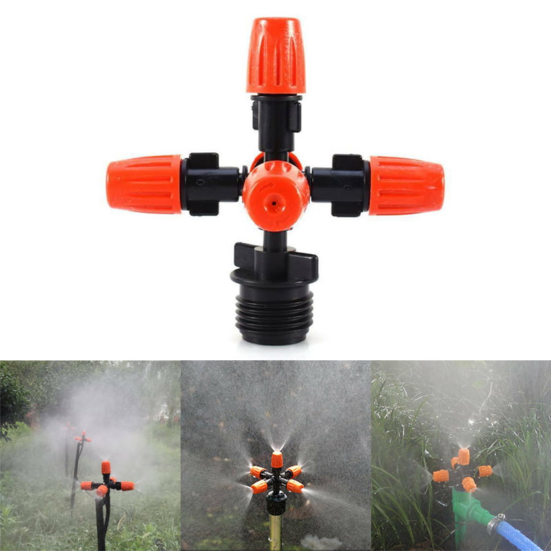 Garden Sprinkler Irrigation Mist Fog 5-head Nozzle Spray 1/2 