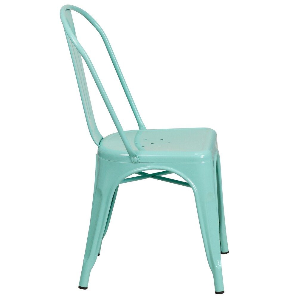 Metal Indoor/ Outdoor Stackable Chair