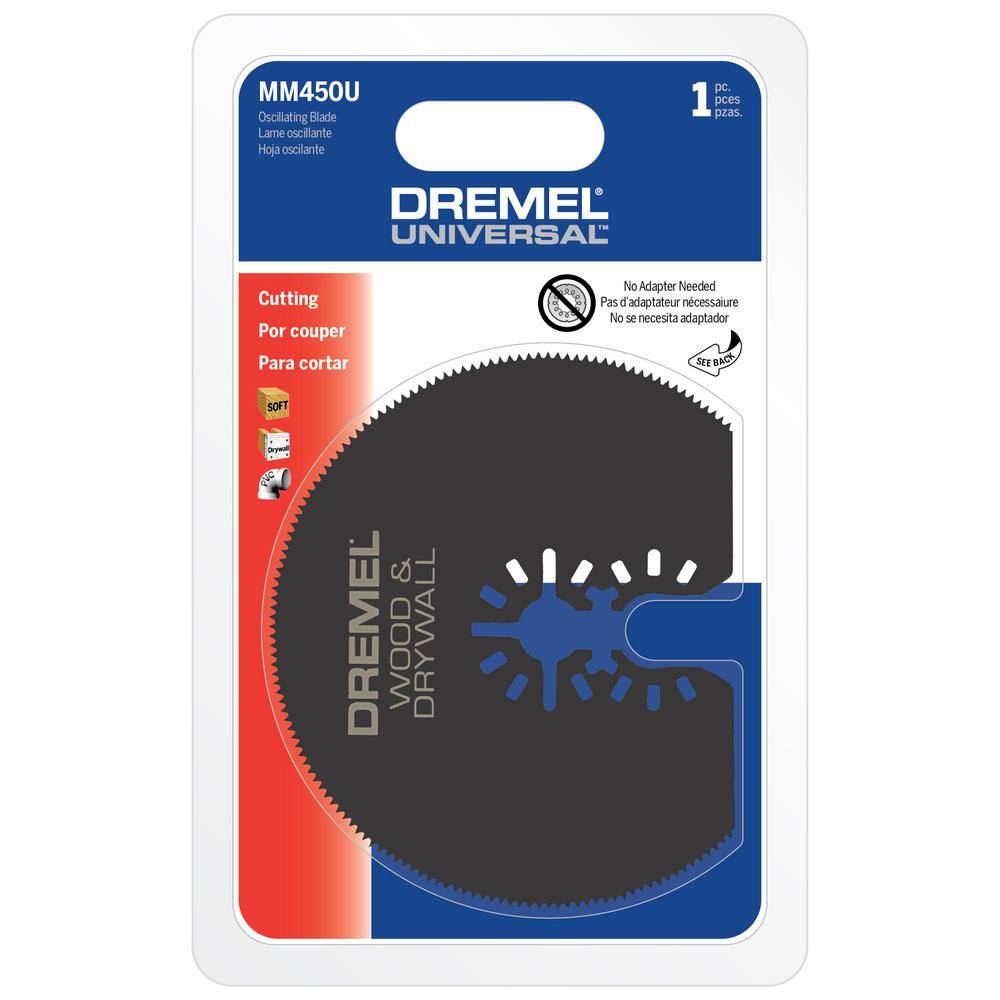 Dremel Universal 3 in. Wood Drywall Cutting Oscillating Multi-Tool Blade (1-Piece) MM450U