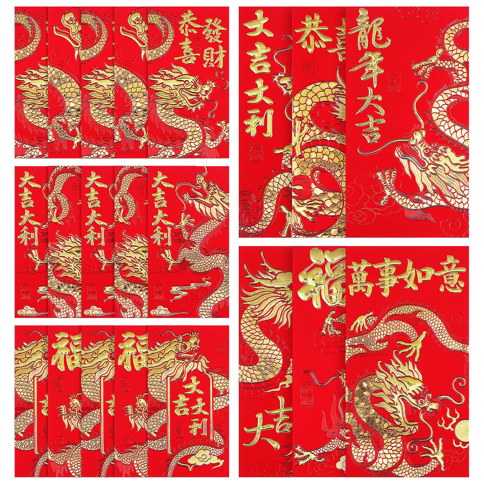 36 Pcs Red Envelopes Chinese Red Envelope New Year Red Envelopes Chinese  Traditional Red Pocket