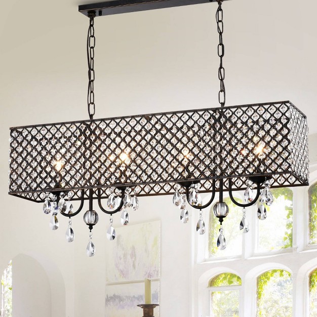 X 8 66 quot X 56 30 quot 4 light Aruna Chandelier Black Warehouse Of 