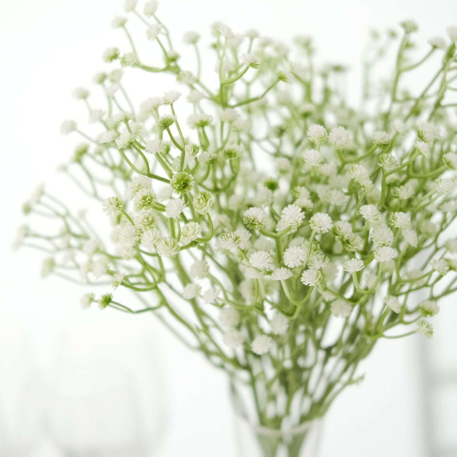 3 Bushes White Artificial Baby’s Breath Gypsophila Flower Arrangements, Real Touch Indoor Faux Floral Bouquets 14