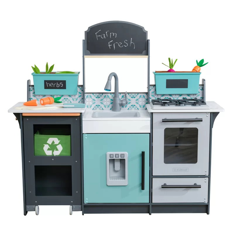 KidKraft 53442 Garden Gourmet Play Kitchen with EZ Kraft Assembly™