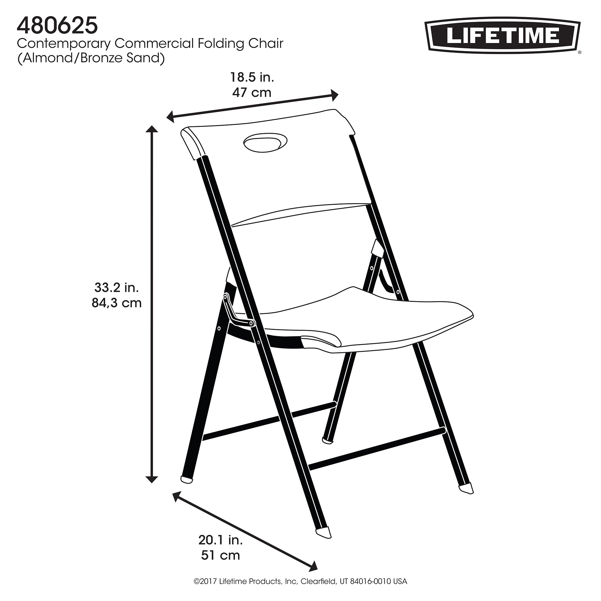 Lifetime Folding Chair - 4 Pk (Commercial), 480625