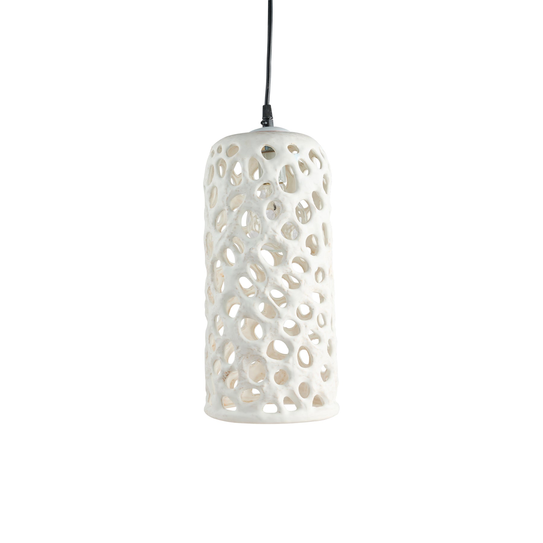 Large White Cylindrical Pendant Light – Sleek, Modern, and Elegant