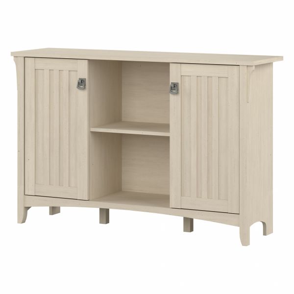 Bush Furniture Salinas Accent Storage Cabinet with Doors in Antique White