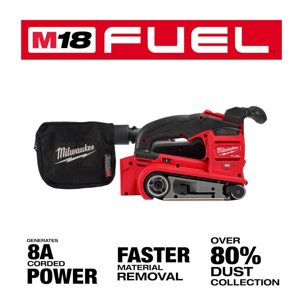 MW M18 FUEL 18-Volt Lithium-Ion Cordless Belt Sander (Tool-Only) 2832-20