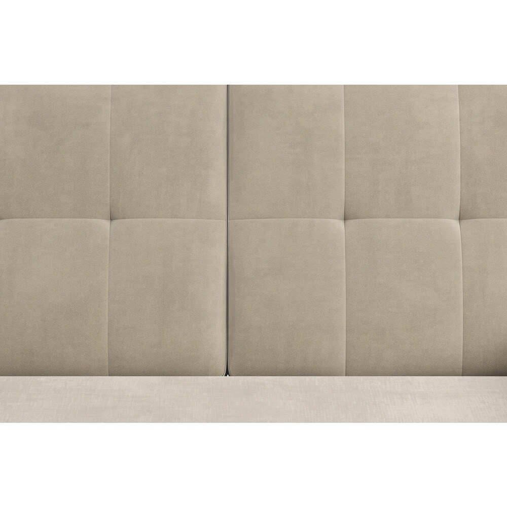 DHP Hartford Chenille Storage Sectional Futon