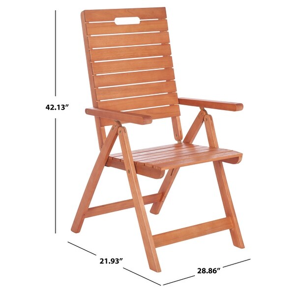 SAFAVIEH Outdoor Rence Folding Chair (Set of 2)