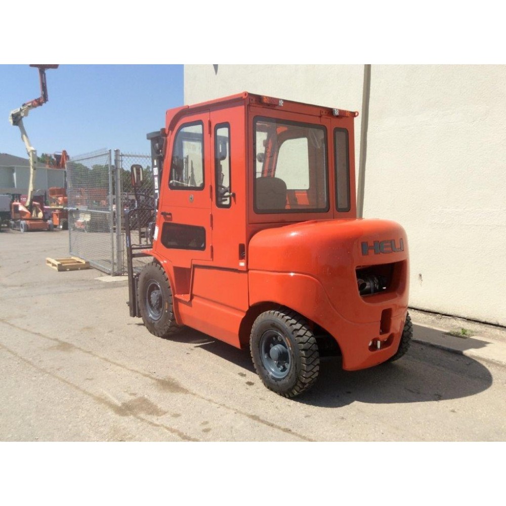 Heli Americas Mast Forklift with Cab 8000 Lbs H Series Diesel IC Pneumatic Tires ;