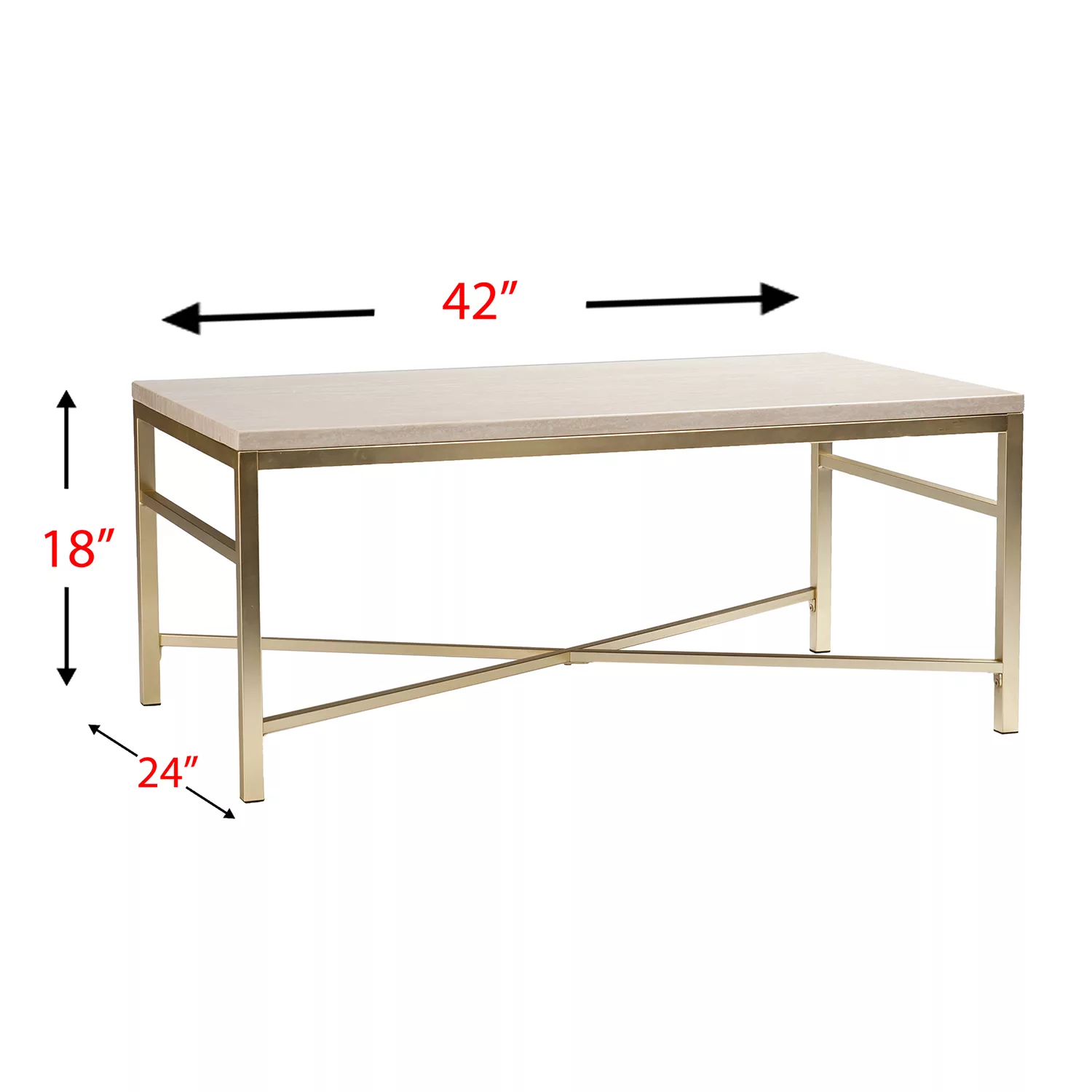 Savill Faux Stone Coffee Table