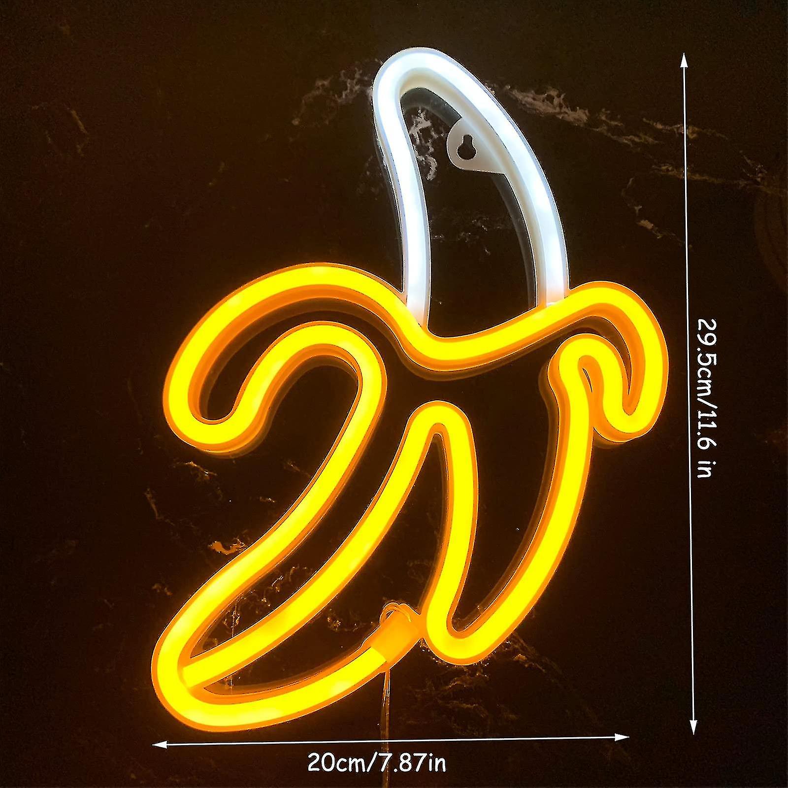 Banana Neon Signs Led Neon Lights Art Lights Wall Decorative Lights /usb Neon Lights For Birthday Party Bar Wedding Decor (warm Yellow)