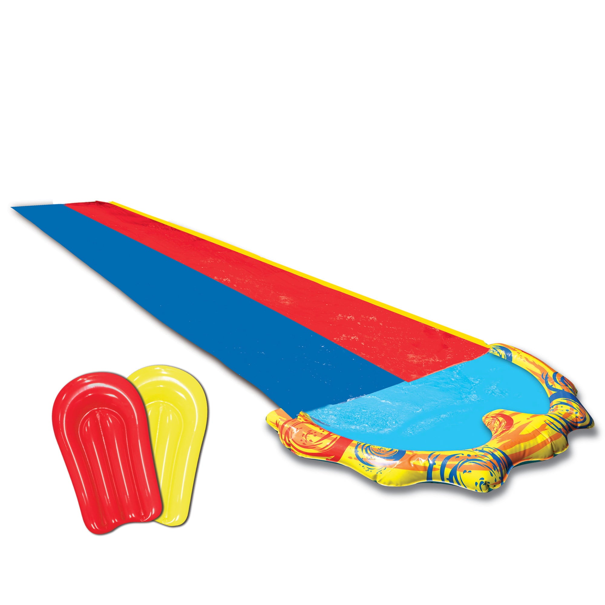 Banzai 16' Splash Sprint Racing Slide w/ 2 Bodyboards