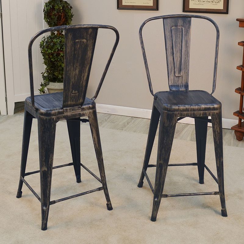 Adeline Stackable Counter Stool 2-piece Set