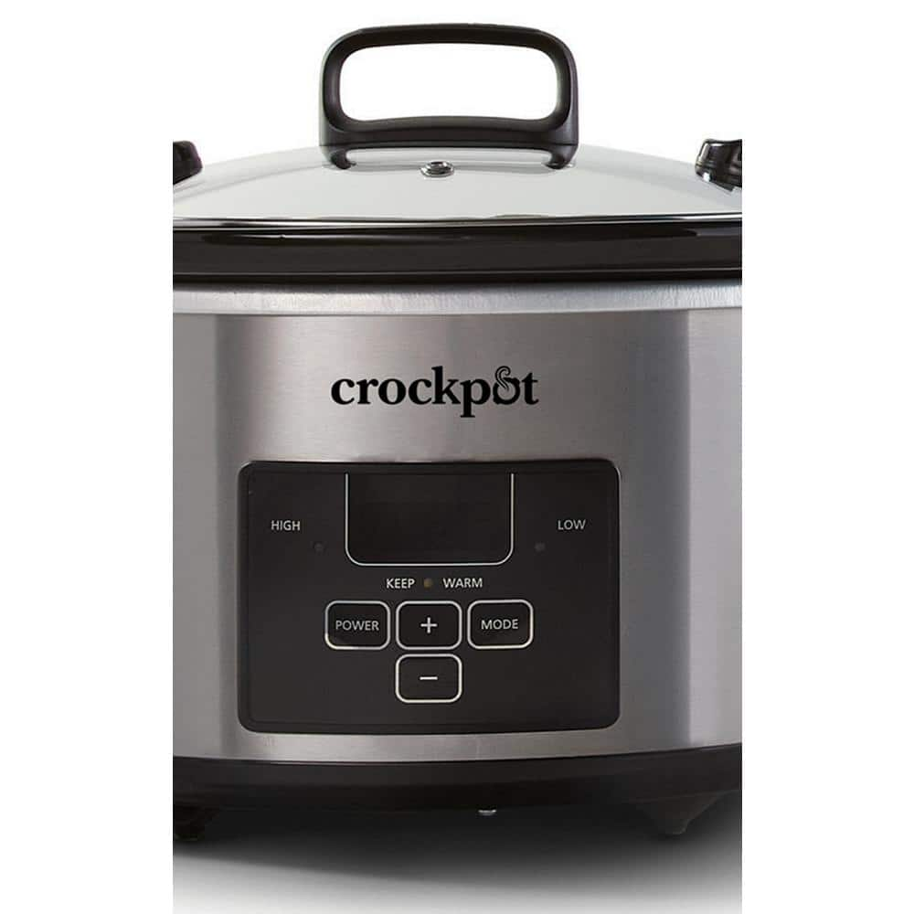 Crock-Pot 4-qt. Stainless Steel Cook and Carry Programmable Slow Cooker 2122615