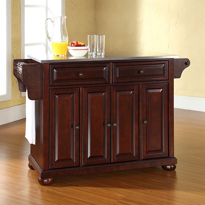 Crosley Furniture Alexandria Steel-Top Kitchen Island