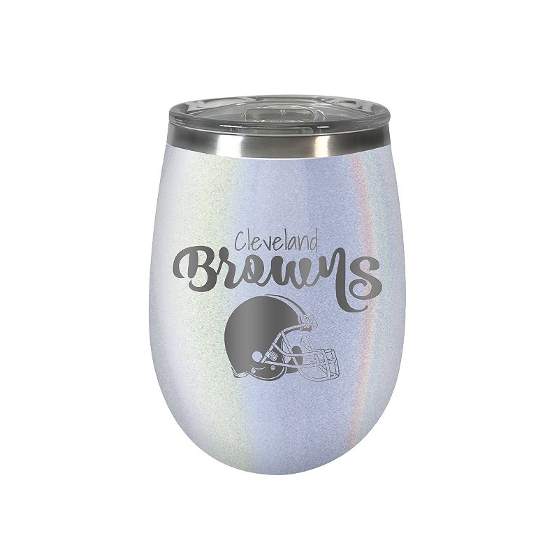 Cleveland Browns 12 oz Opal Finish Vacuum Insulated NFL Wine Tumbler