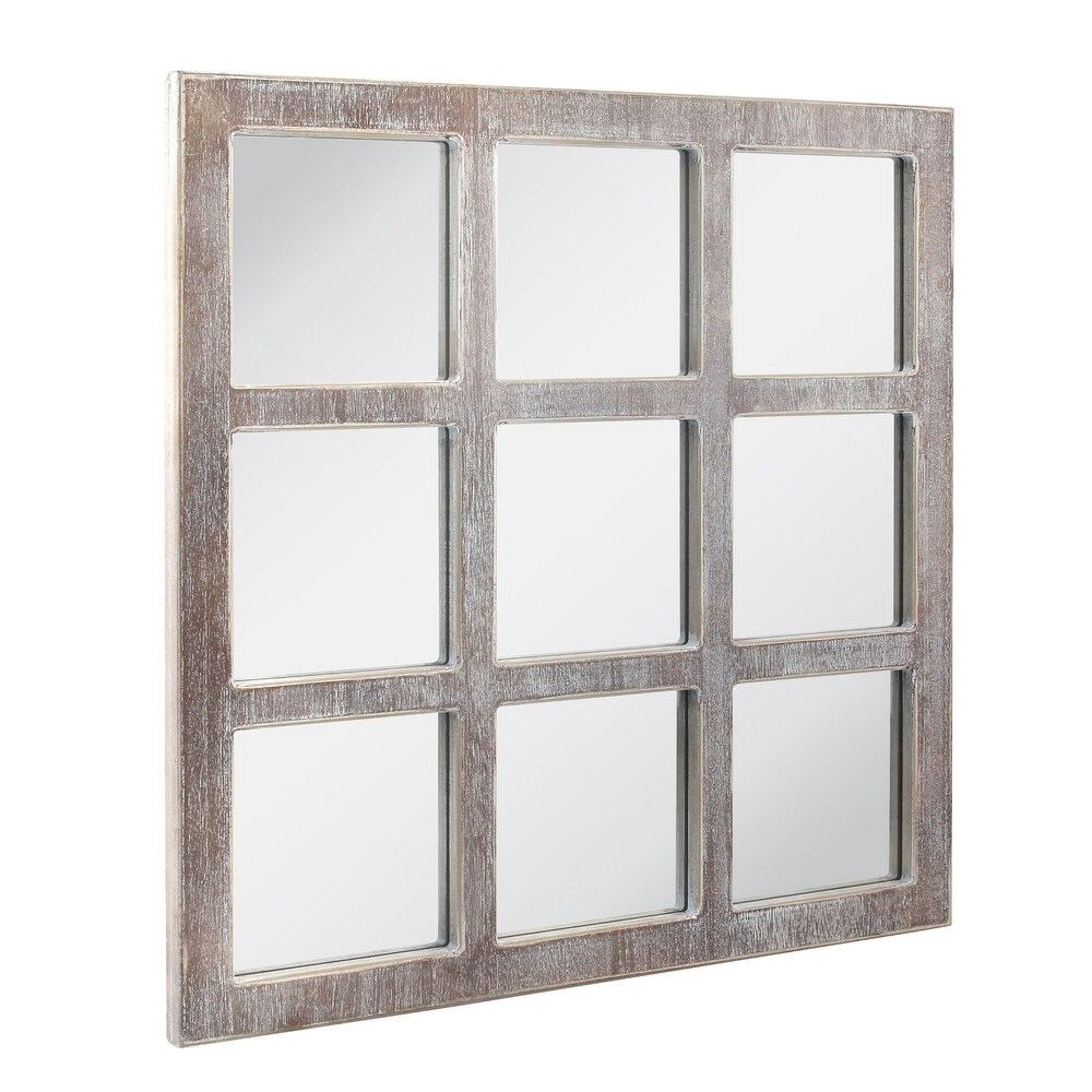 Farmhouse Panel Window Pane Wall Mirror