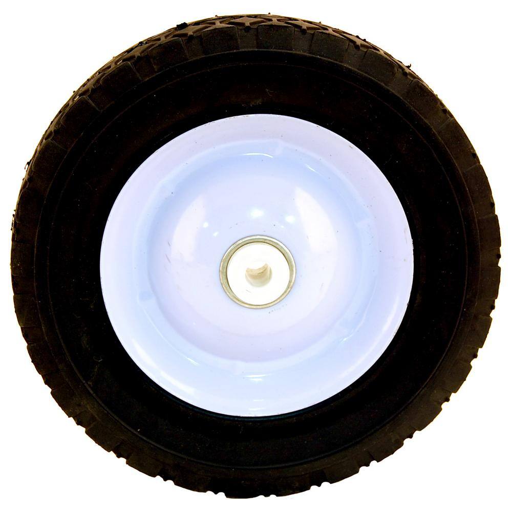 Arnold 8 in. x 1.75 in. Universal Steel Wheel with Shielded Ball Bearings for Extended Life and an Offset Hub 490-322-0004