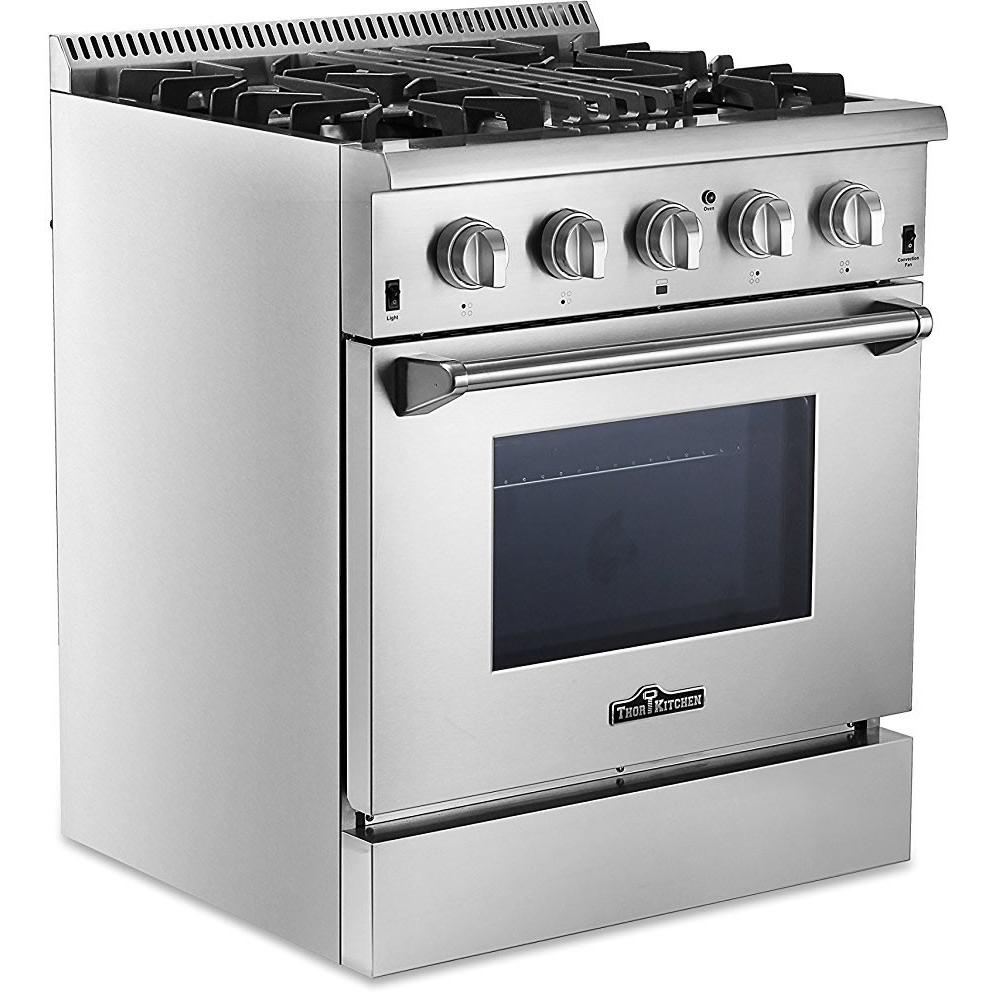 Thor Kitchen 30-inch Slide-In Dual-Fuel Range HRD3088U