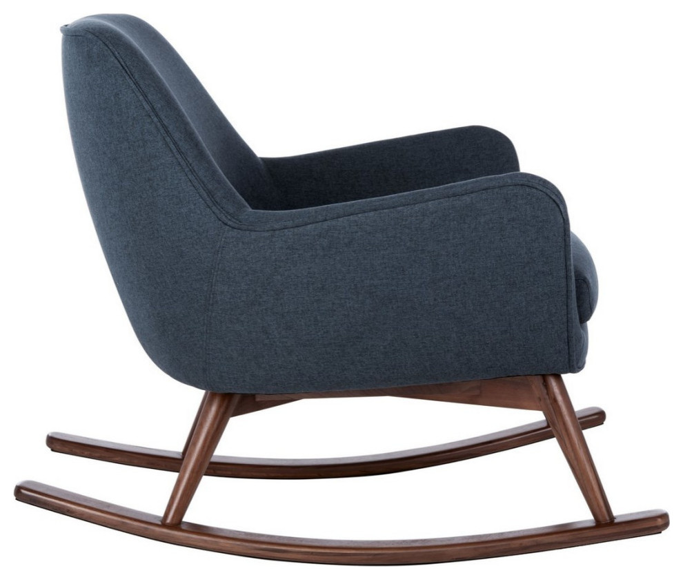 Grazia Mid Century Rocking Chair Blue   Midcentury   Rocking Chairs   by V.S.D Furniture  Houzz