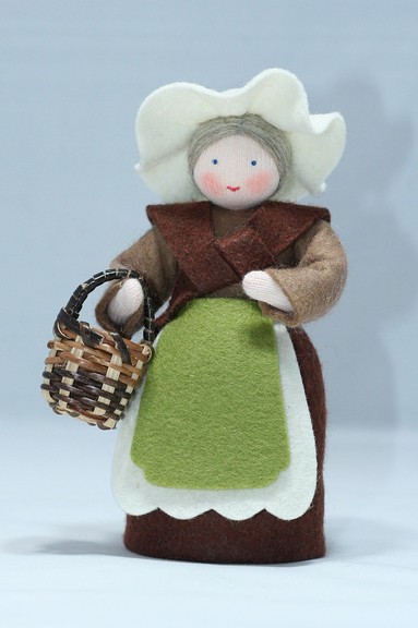 Eco Flower Fairies Mother Earth (standing felt dol...