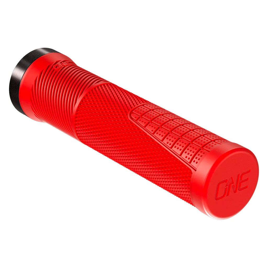 OneUp Thin Lock-On MTB Grips - Red