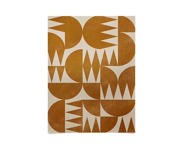 Alisa Galitsyna Woodblock Pattern Poster Society6