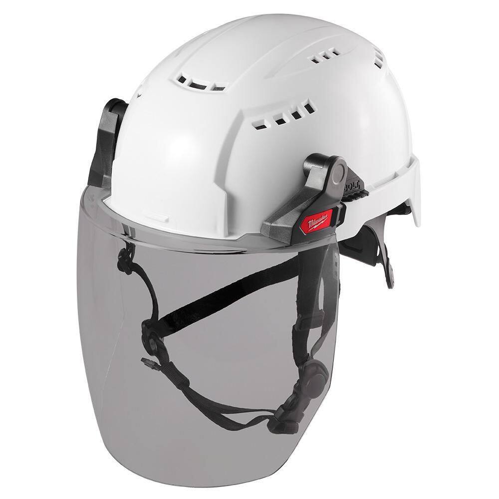 MW BOLT Fog Free Gray Full Face Shield (No Brim Helmet Only) 48-73-1426