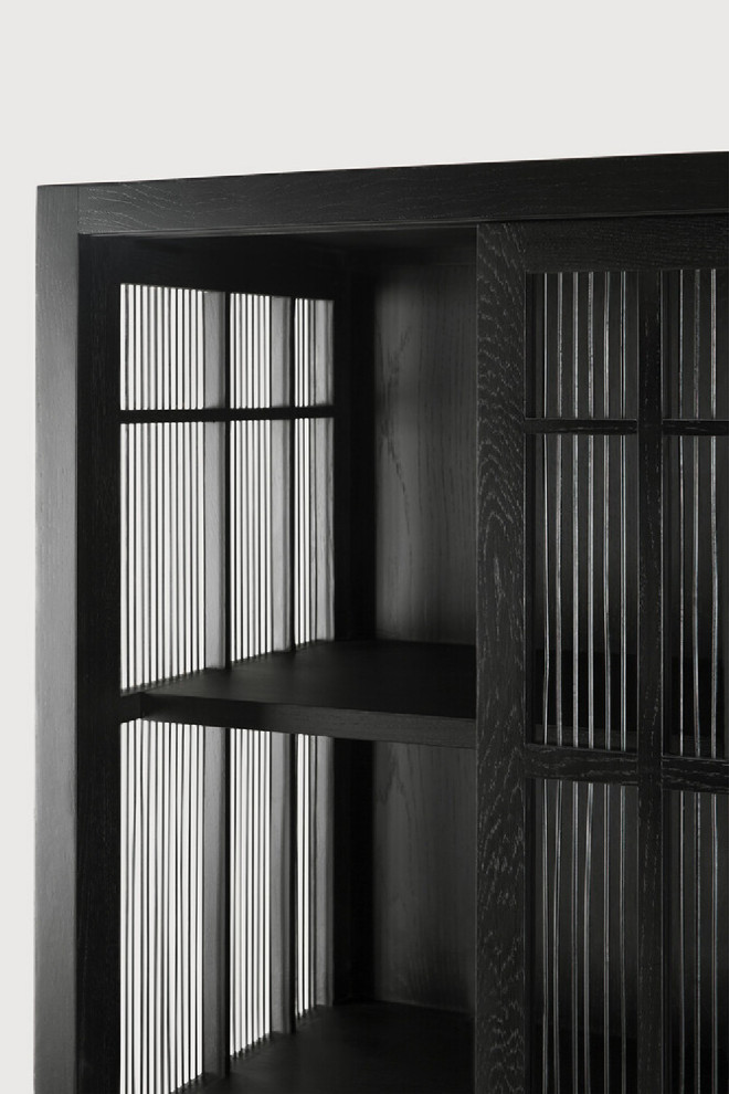 Black Oak Wood Cabinet  OROA Burung   Contemporary   Accent Chests And Cabinets   by Oroa   Distinctive Furniture  Houzz