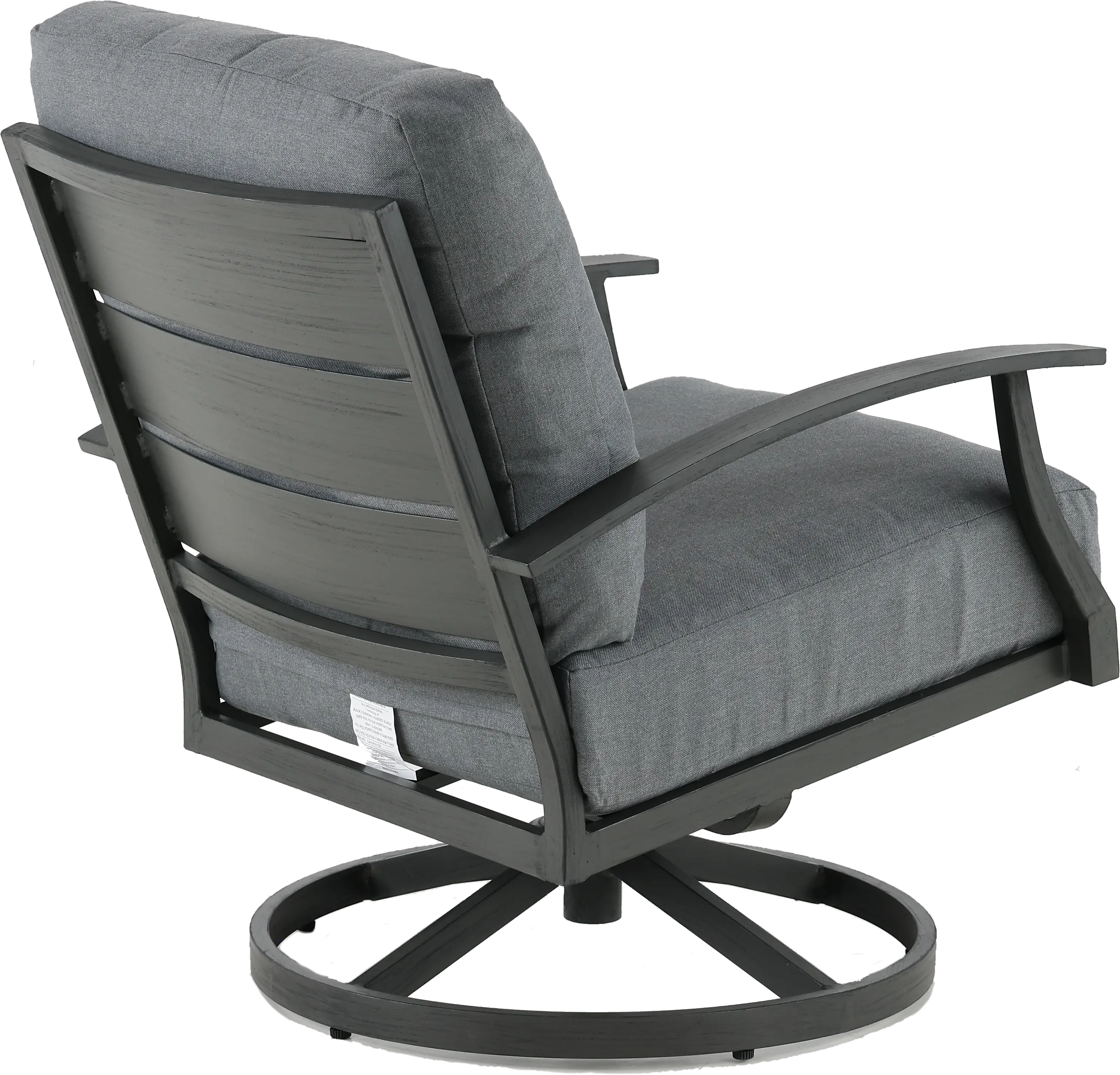 West Lake Gray Patio Swivel Patio Chair