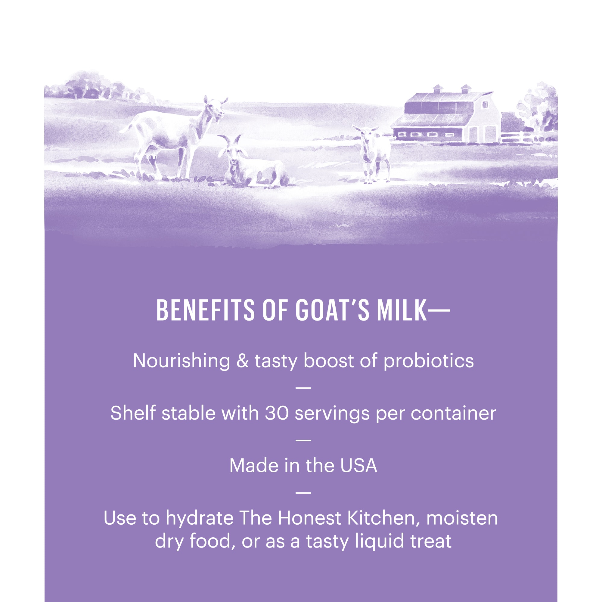 The Honest Kitchen Daily Boosts: Instant Goats Milk with Probiotics Wet Dog Food， 5.2 oz.