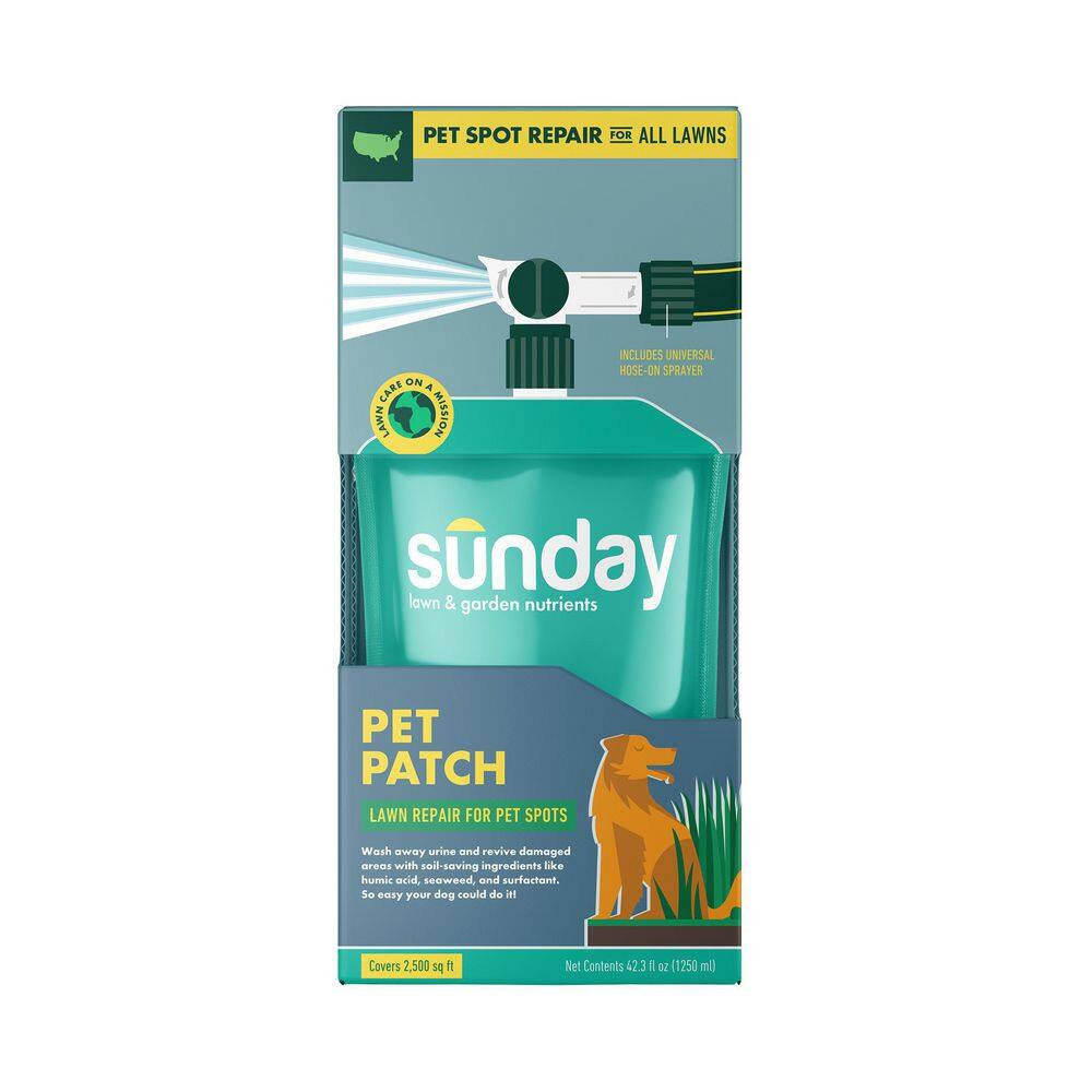 SUNDAY Pet Patch Repair 42.3 fl oz. 2500 sq. ft Liquid Lawn Fertilizer FB4152